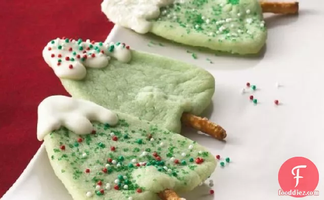 Snow-Capped Tree Cookies