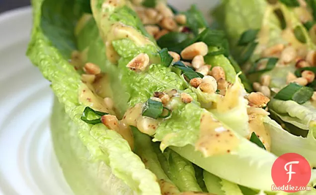 Romaine Hearts With Miso-mustard Dressing