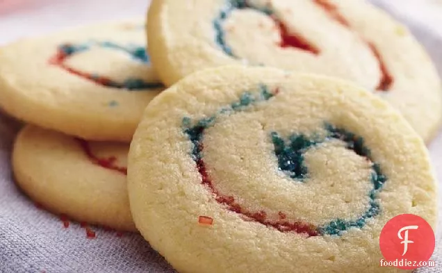 लाल, सफेद और नीली कुकीज़