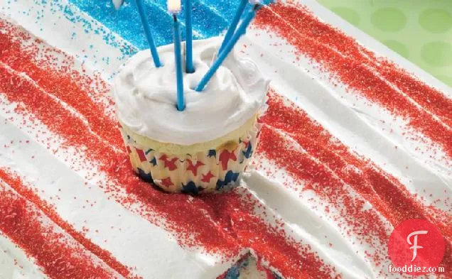 Sparkling Fourth of July Cake