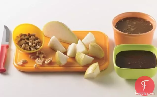 Caramel-Chocolate Apple Fondue