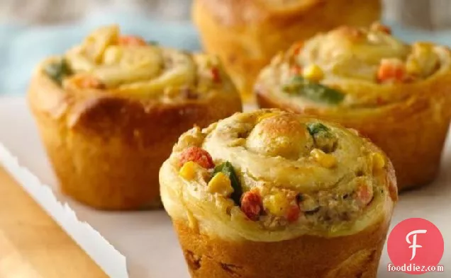 Chicken Pot Pie Cupcakes