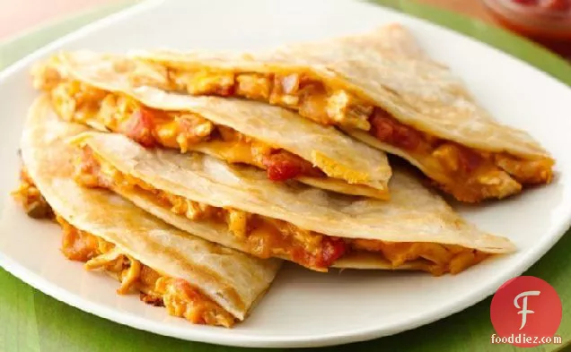 Chicken and Squash Quesadillas