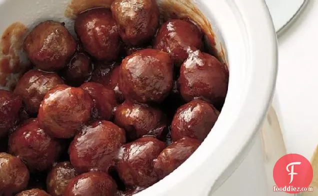 Slow-Cooker Cranberry Barbecue Meatballs