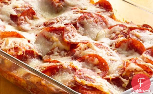 4-Ingredient Pizza Bake