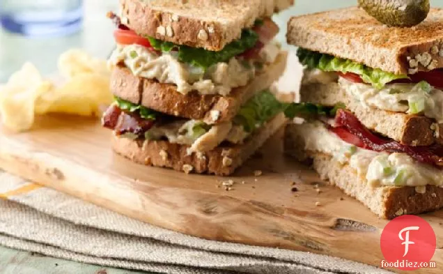 Chicken Salad Club Sandwich Stackers