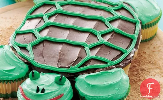 Pull-Apart Turtle Cupcakes