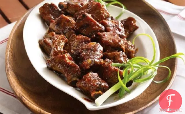 Slow-Cooker Grilled Spicy Chili-Glazed Riblets