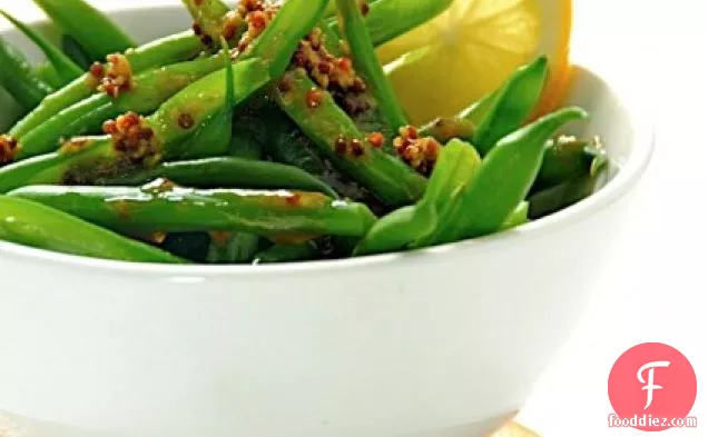Green Bean & Whole Grain Mustard/honey Vinaigrette Recipe