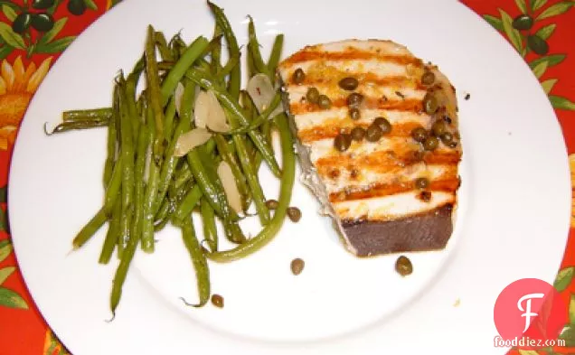 Grilled Swordfish With Lemon And Caper Sauce