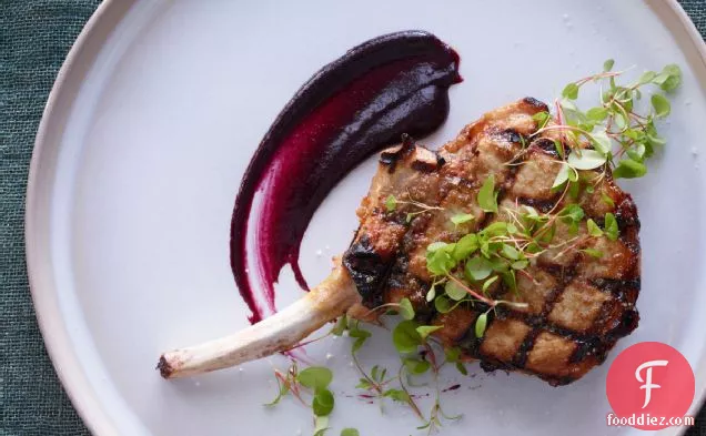 Pork Chops With Cherry Mustard Recipe