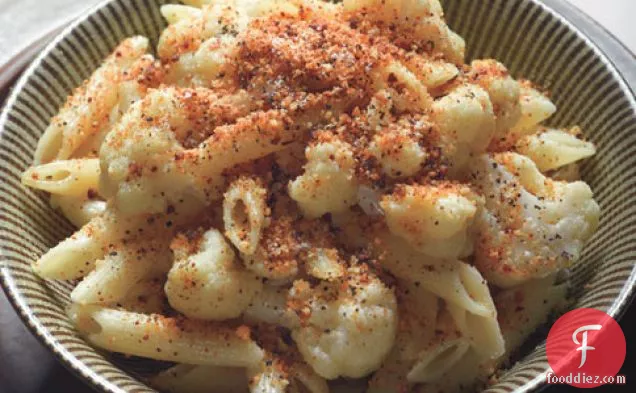 Penne And Cauliflower With Mustard Breadcrumbs