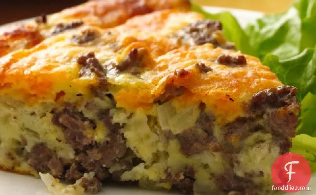 Gluten-Free Impossibly Easy Cheeseburger Pie
