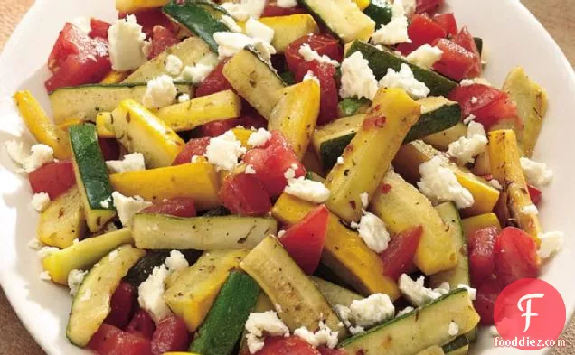 ग्रिल्ड ग्रीक समर स्क्वैश