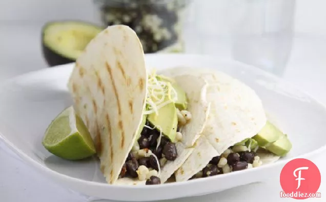 Black Bean and Corn Grilled Tacos
