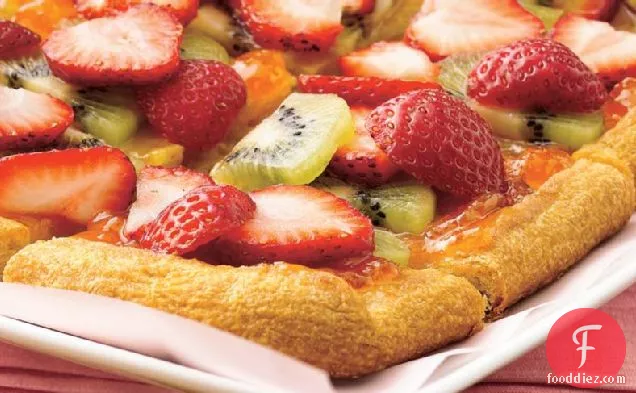 Strawberry-Kiwi-Almond Tart
