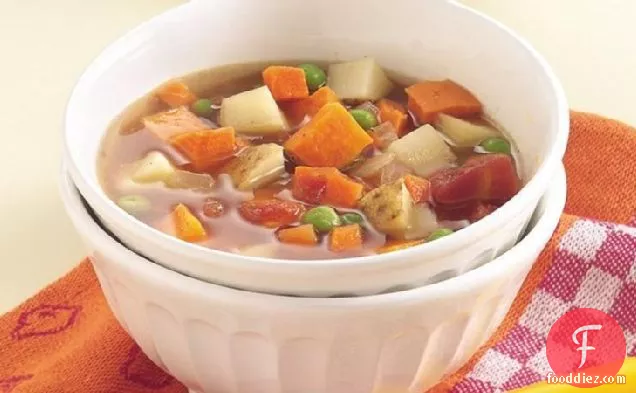 धीमी कुकर दो आलू सब्जी का सूप