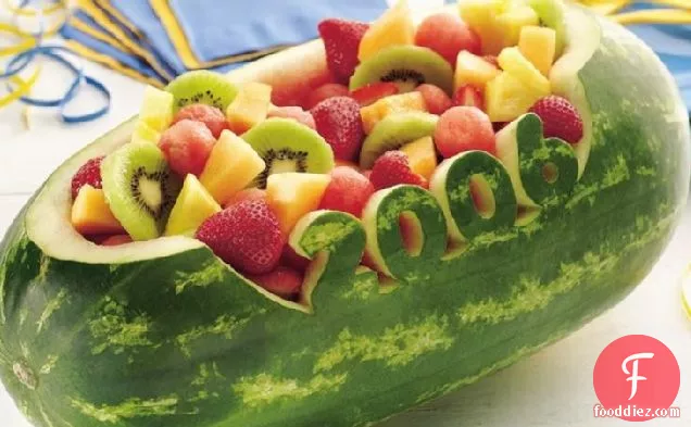 Carved Watermelon Bowl