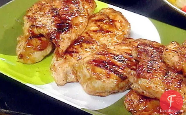 Honey-mustard And Red Onion Barbecued Chicken