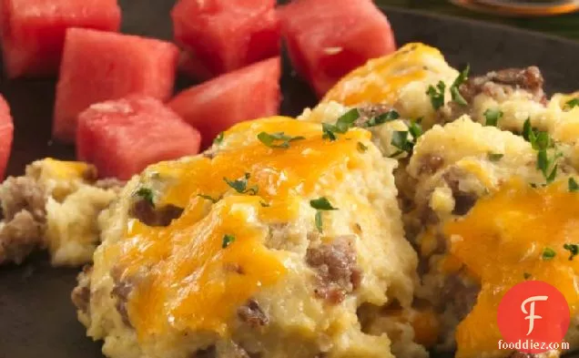 Sausage and Cheese Grits Casserole (Makeover)