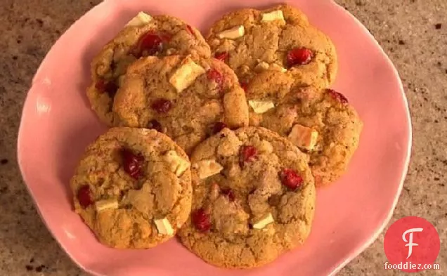Cranberry, Orange and White Chocolate Chunk Cookies