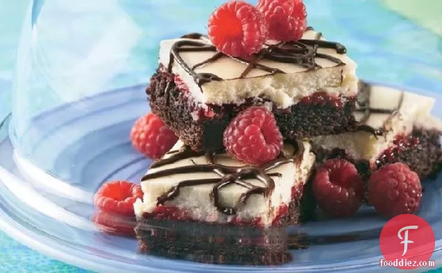 Chocolate-Raspberry Cheesecake Bars