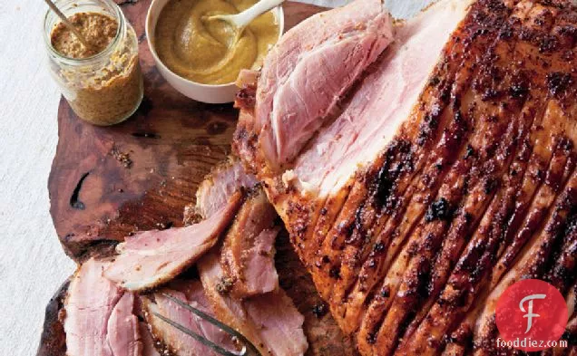 Holiday Ham With Riesling And Mustard