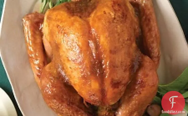 Roast Turkey With Brown Sugar And Mustard Glaze