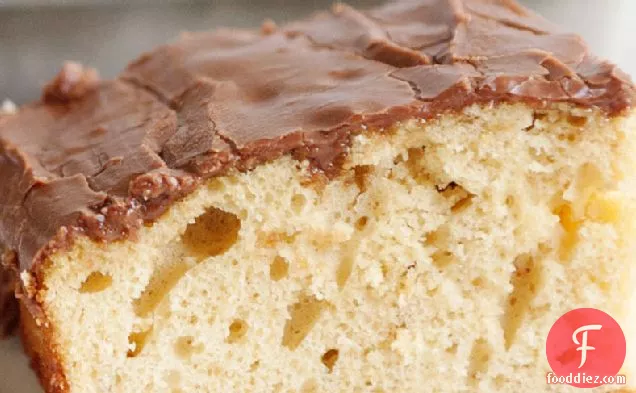 Peanut Butter Sheet Cake with Chocolate Frosting