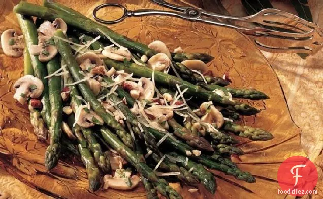 Hazelnut Parmesan Asparagus