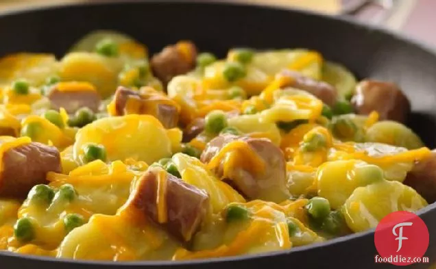 Hot Dog and Potato Dinner