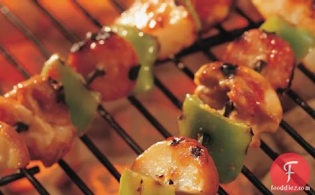 Grilled Creole Chicken and Sausage Kabobs