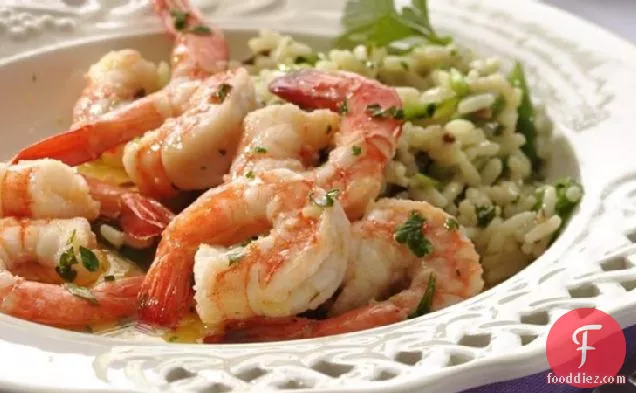 Shrimp Scampi with Rice