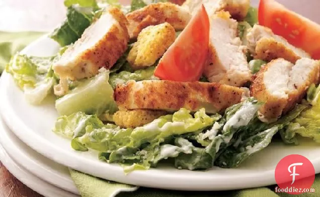 Crispy Chicken Caesar Salad