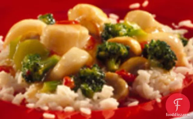 Stir-Fried Scallops with Broccoli