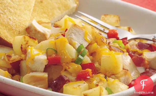 Calico Chicken and Potatoes Skillet