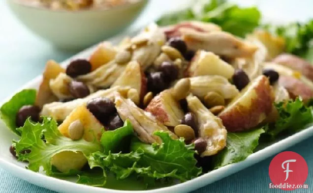 Roasted Potato Chicken Salad with Salsa Verde