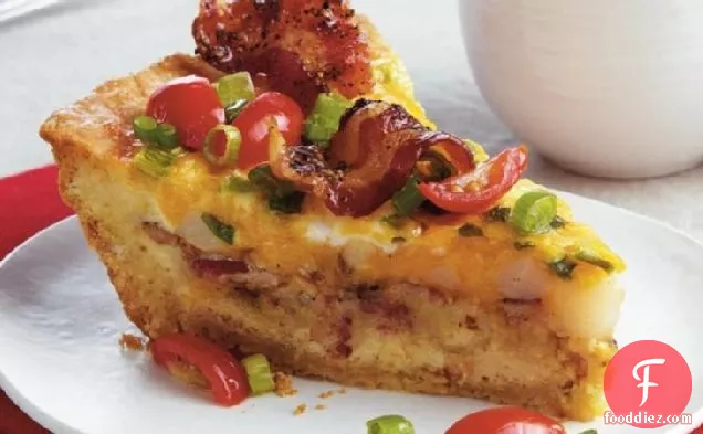 Peppered Bacon Hash Brown Pie