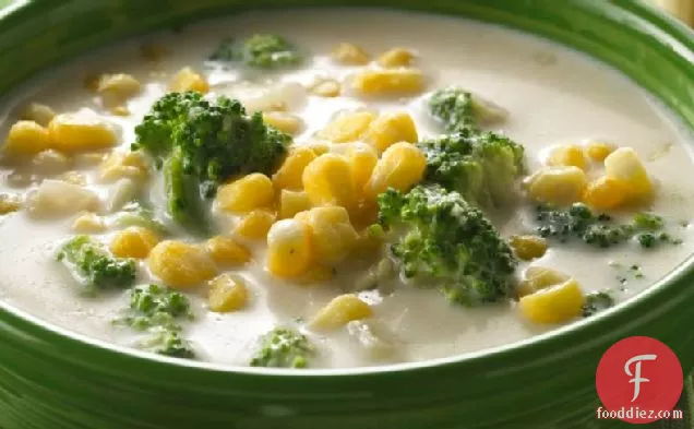Creamy Corn and Broccoli Chowder