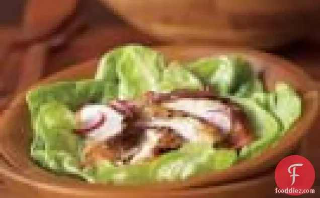 Mustard-herb Rotisserie Chicken With Green Salad