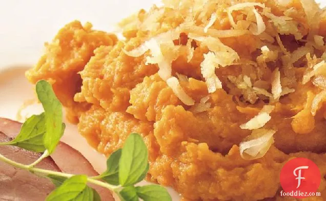 Sweet Potatoes with Coconut-Ginger Topping