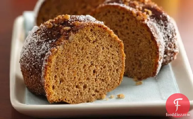 Gluten-Free Cinnamon and Toasted Pecan Crusted Sweet Potato Cake