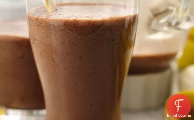Chocolate-Peanut Butter-Banana Smoothies
