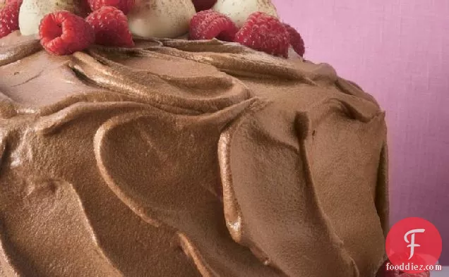 चॉकलेट मूस-रास्पबेरी केक
