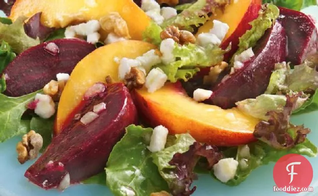 Roasted Beets and Nectarine Salad