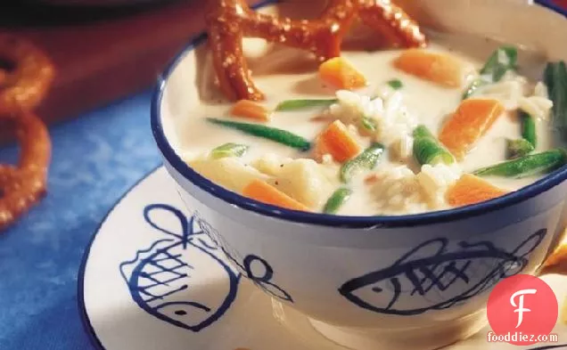 Creamy Vegetable-Cheese Soup