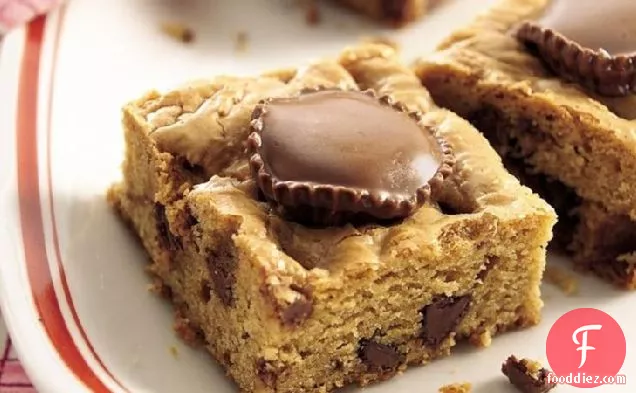 Chocolate-Stuffed Peanut Butter Brownies