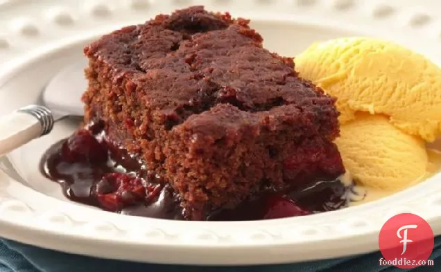 Cherry-Chocolate Pudding Cake