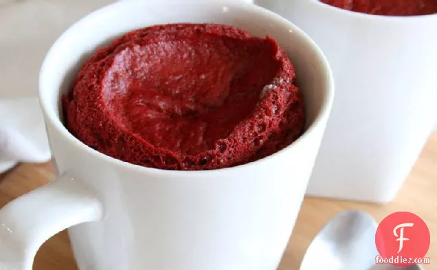Red Velvet Mug Cakes