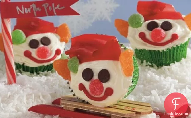 Red Velvet Elf Cupcakes